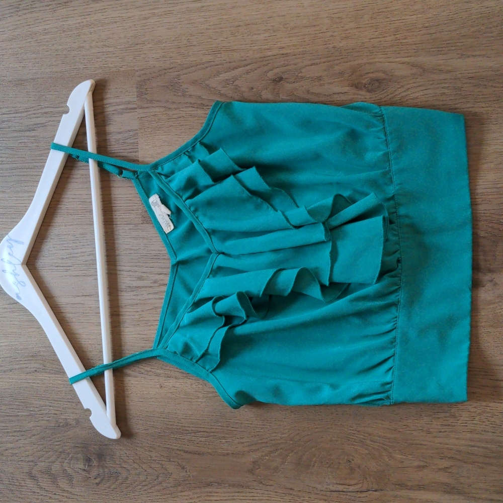 5️⃣for2️⃣0️⃣!! Green Cropped Blouse